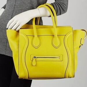 Celine | Mini Luggage Tote Drummed Calfskin Bag